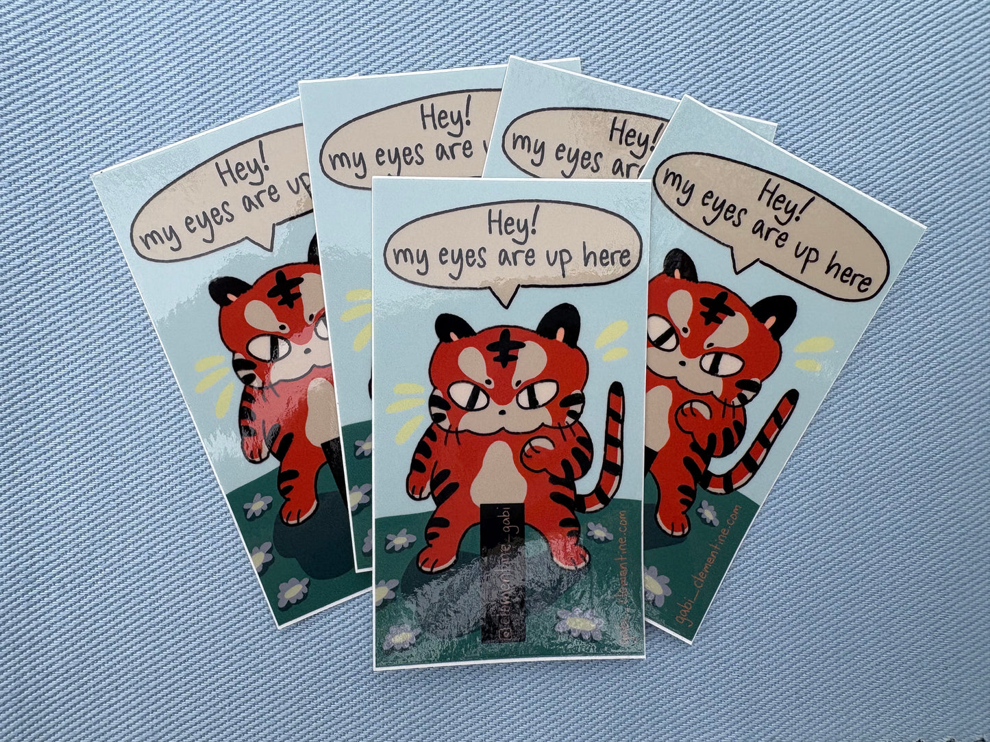 Questionable Tiger Sticker