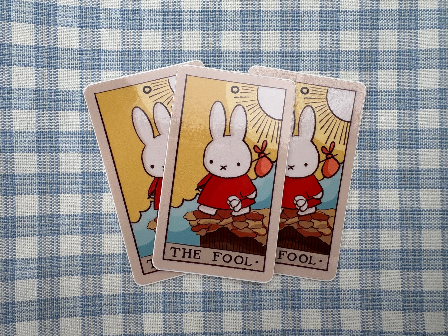 The Fool Little Bunny Tarot Sticker