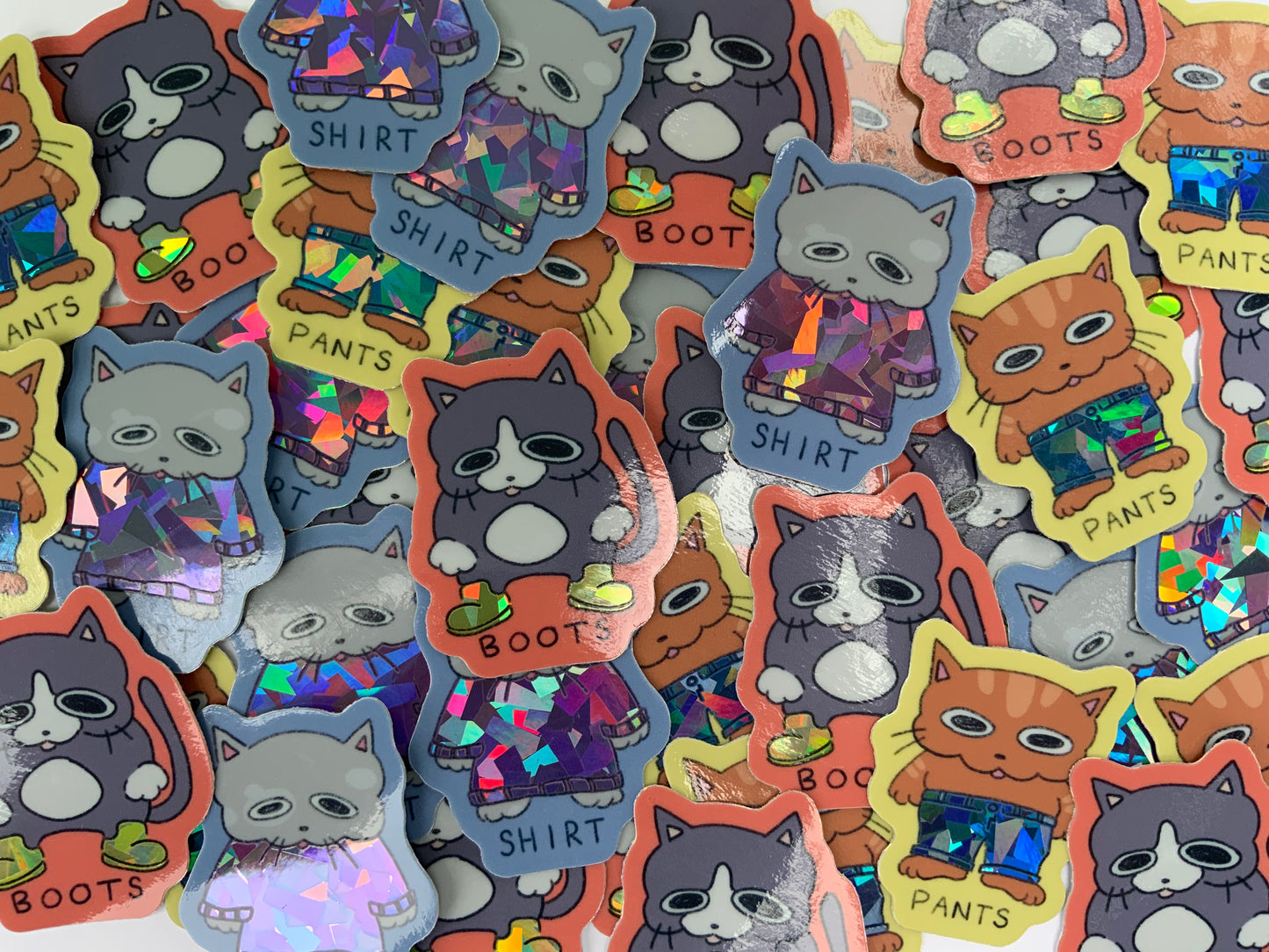 Cat Clothing Stickers
